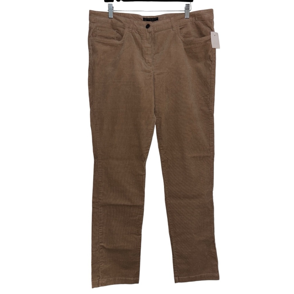 346 Brooks Brothers Natalie Fit Tan Corduroy Pants